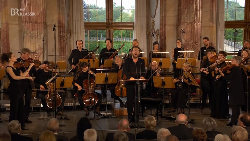 Julian Prégardien und das Freiburger Barockorchester <br />(© Foto: BR)