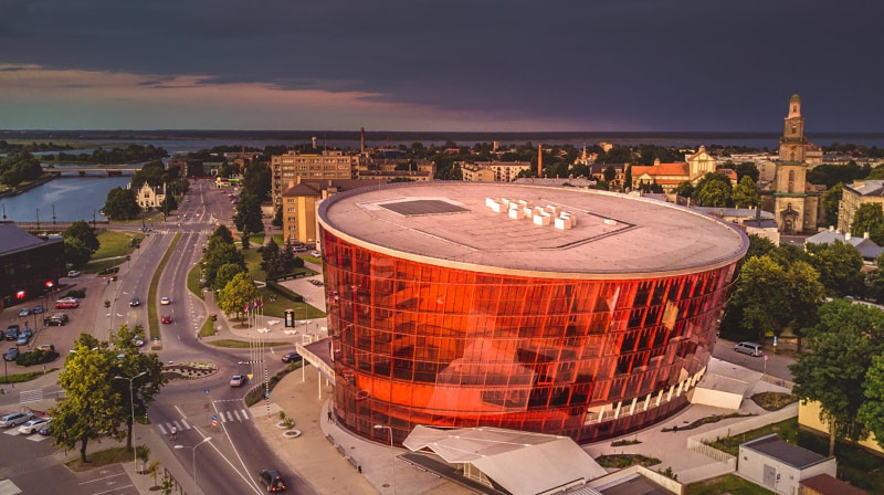 Great Amber-Konzerthalle in Liepaja Lettland <br />(© Foto: rbb/Kārlis Volkovskis)