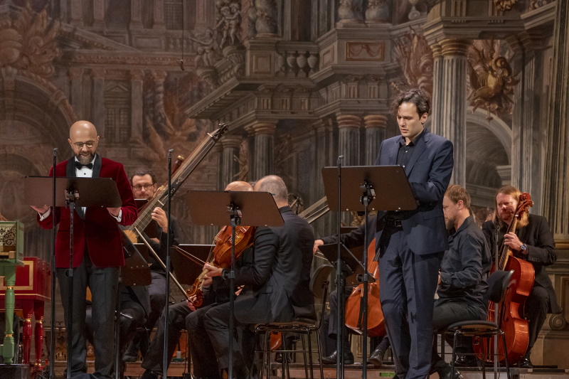 Max Emanuel Cencic als Gualtiero and Sreten Manojlovic als Rambaldo <br />(© Foto: Bayreuth Baroque/bayreuth.media)