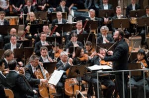 Kirill Petrenko mit den Berliner Philharmonikern<br>© Foto: 3Sat/ZDF/rbb/Monika Rittershaus